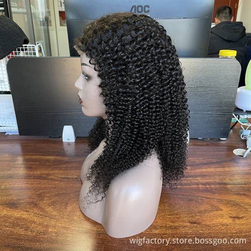 Wholesale curly closure wig, remy brazilian wig 5x5 lace closure human hair wig, cuticle aligned 100 human lace wig